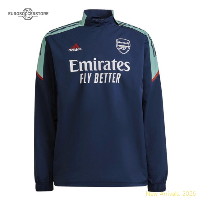 Arsenal 2021-2022 EU Hybrid Top (Blue)-Football Jersey Hub