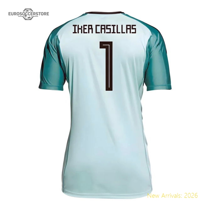 2018-19 Spain Home Goalkeeper Shirt (Iker Casillas 1)-Football Jersey Hub