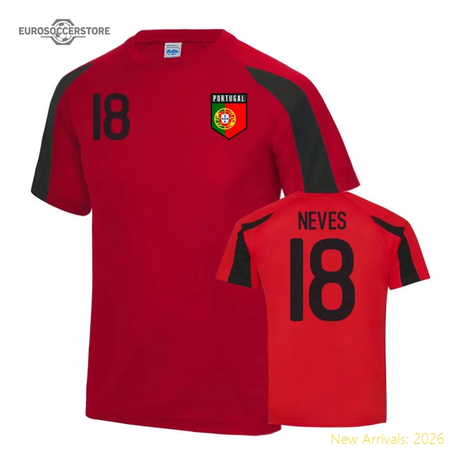 Portugal Sports Training Jersey (Neves 18)-Football Jersey Hub