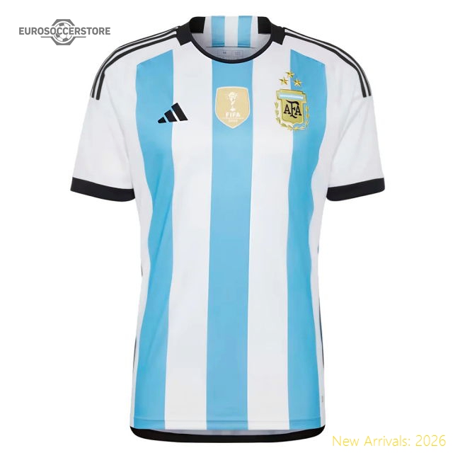 Argentina 2022 World Cup Winners Home Shirt-Football Jersey Hub