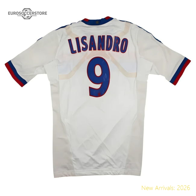 Lyon 2011-12 Player Issue Home Shirt (XL) Lisandro #9 (With Player Issue Bag) (Good)-Football Jersey Hub