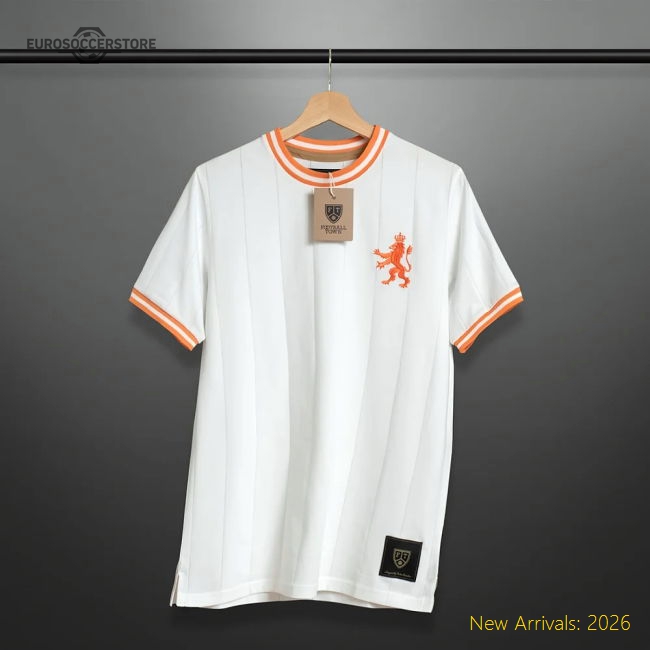 Vintage Holland De Leeuw White Soccer Jersey-Football Jersey Hub