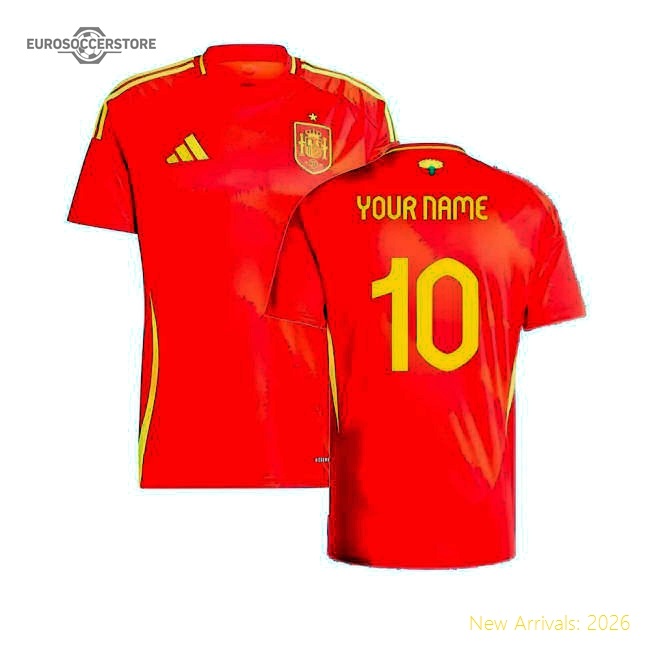2024-2025 Spain Home Shirt (Your Name)-Football Jersey Hub