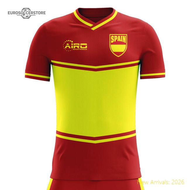 2025-2026 Spain Flag Home Concept Football Shirt - Womens-Football Jersey Hub