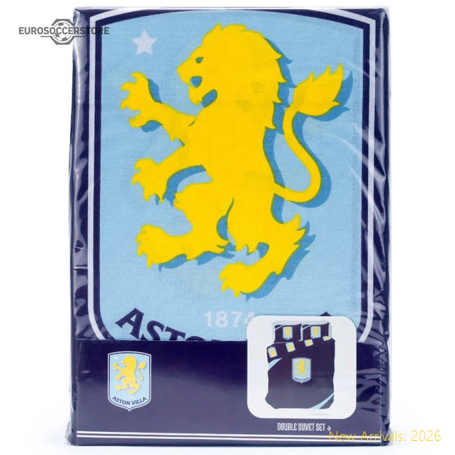 Aston Villa FC Double Duvet Set-Football Jersey Hub