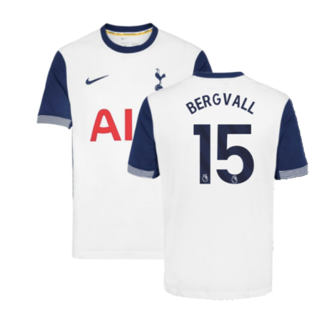 2024-2025 Tottenham Hotspur Home Shirt (Bergvall 15)-Football Jersey Hub