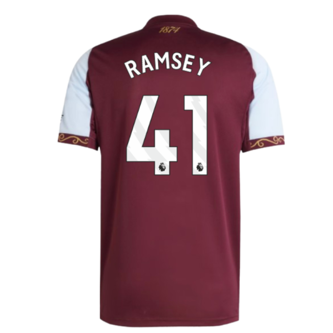 2025-2026 Aston Villa Home Shirt (Ramsey 41)-Football Jersey Hub