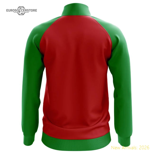 Portugal Concept Football Track Jacket (Red) - Kids-Football Jersey Hub
