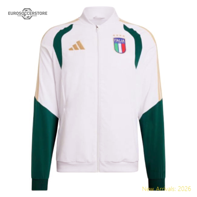 2026-2027 Italy Presentation Jacket (White)-Football Jersey Hub