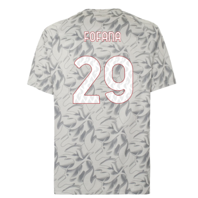 2025-2026 AC Milan Warm Up Jersey (Smokey Gray) (Fofana 29)-Football Jersey Hub