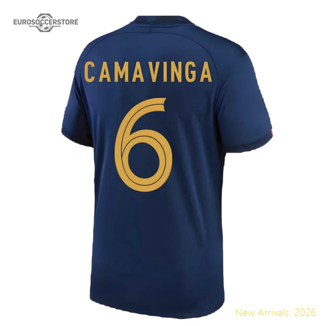 2022-2023 France Home Shirt (CAMAVINGA 6)-Football Jersey Hub