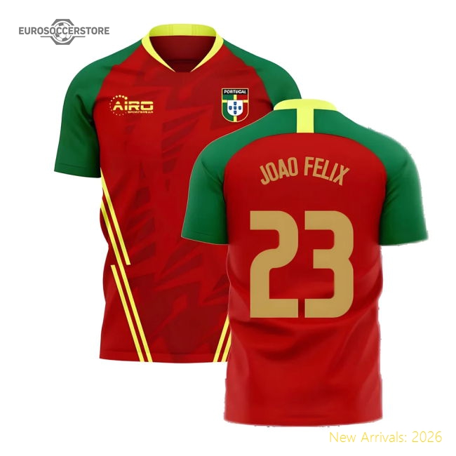 Portugal 2025-2026 Home Concept Football Kit (Airo) (Joao Felix 23)-Football Jersey Hub