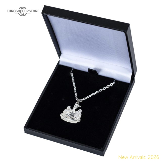 Newcastle United FC Silver Plated Boxed Pendant-Football Jersey Hub