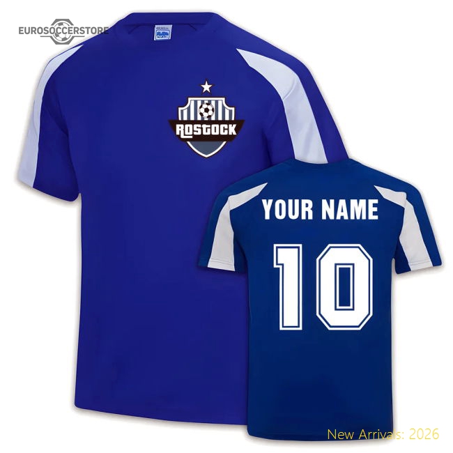 Hansa Rostock Sports Training Jersey (Your Name)-Football Jersey Hub