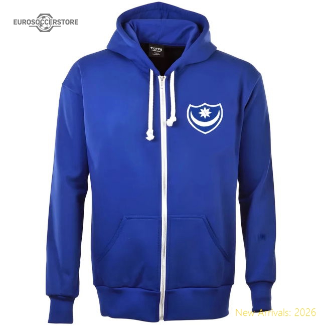 Portsmouth FC Zipped Hoodie - Royal-Football Jersey Hub