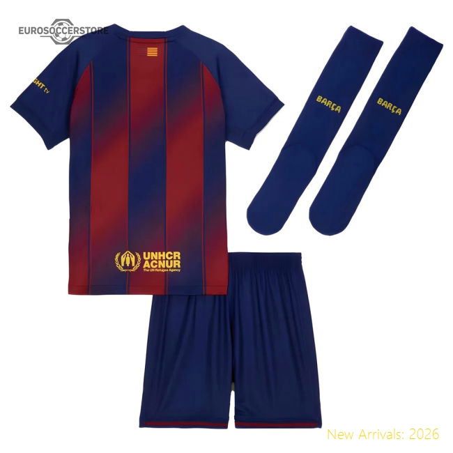 2025-2026 Barcelona Home Mini Kit (Balde 3)-Football Jersey Hub