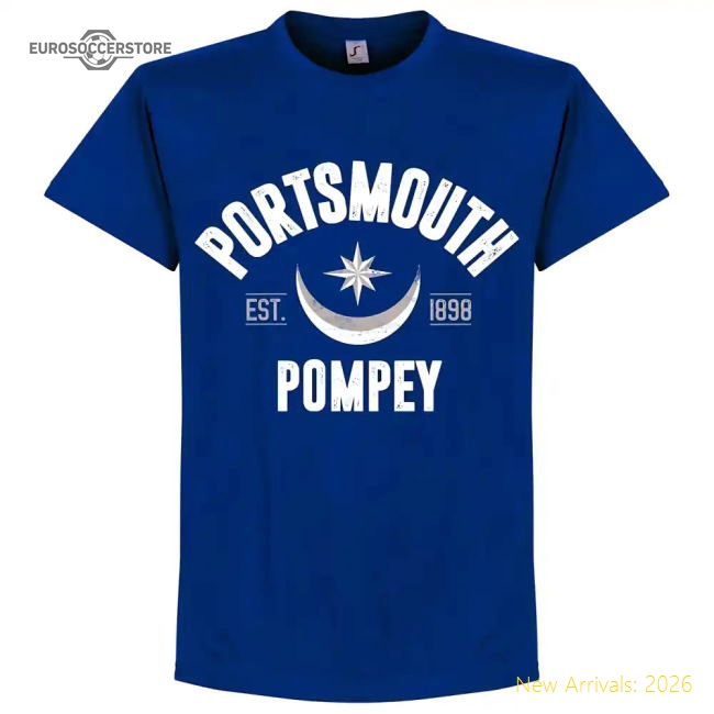 Portsmouth Established T-Shirt - Royal-Football Jersey Hub