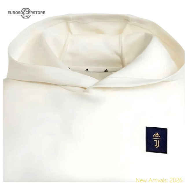 2024-2025 Juventus Seasonal Doubleknit Hoody (Off White)-Football Jersey Hub