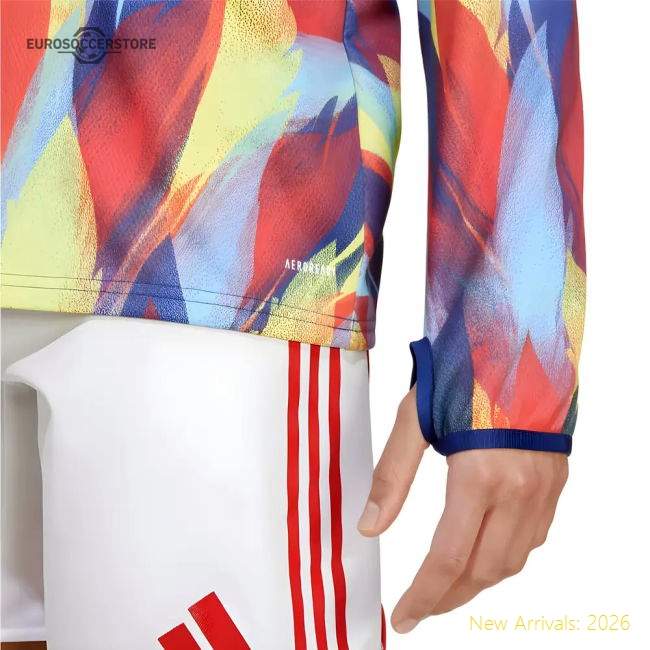 2025-2026 Arsenal Pre-Match Warm Top (Victory Blue)-Football Jersey Hub