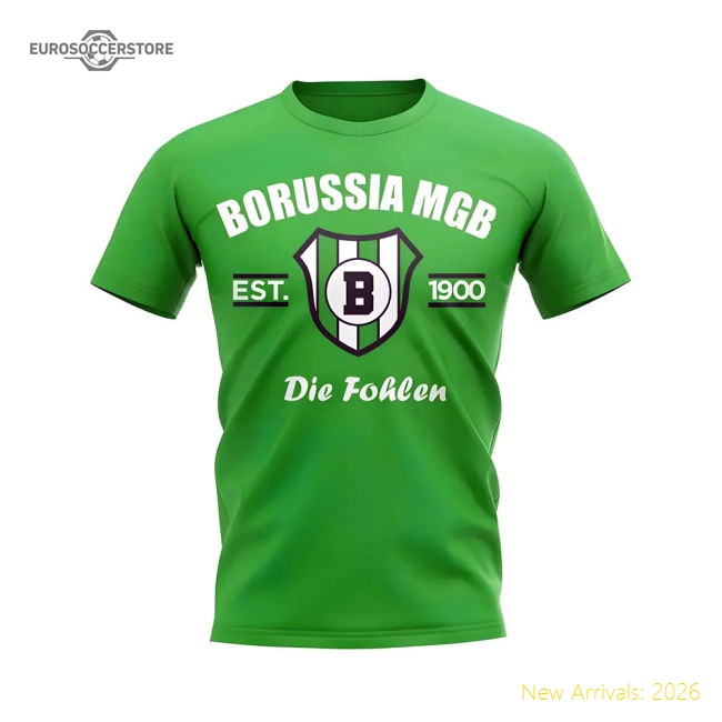 Borussia MGB Established Football T-Shirt (Green)-Football Jersey Hub