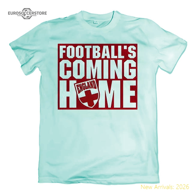 England Footballs Coming Home T-Shirt (White)-Football Jersey Hub