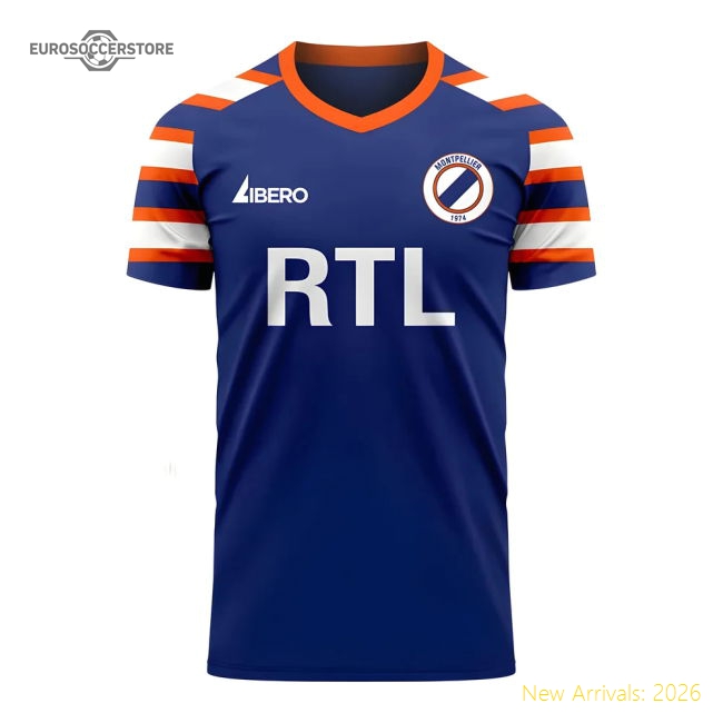 Montpellier 2024-2025 Retro Concept Football Kit (Libero)-Football Jersey Hub