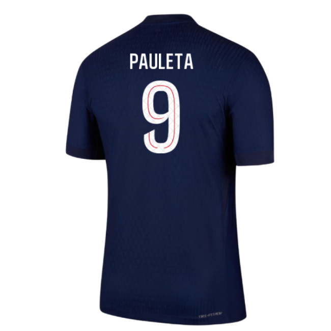 2025-2026 PSG Home Dri-Fit ADV Authentic Shirt (Pauleta 9)-Football Jersey Hub