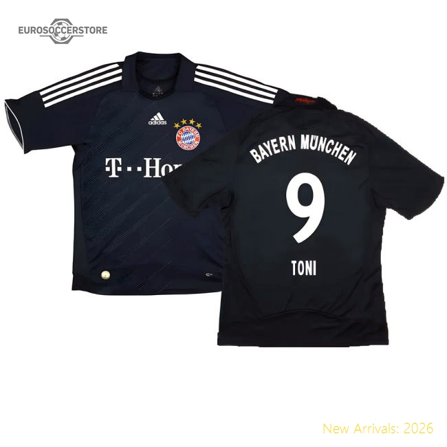 Bayern Munich 2008-10 Away Shirt ((Excellent) S) (Toni 9)-Football Jersey Hub