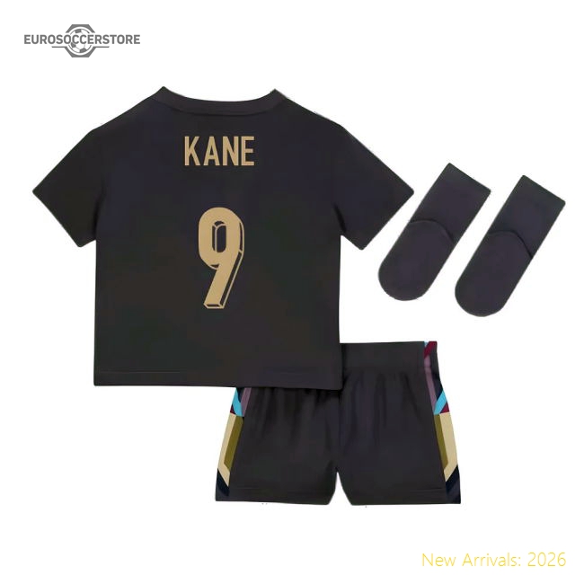 2024-2025 England Away Baby Kit (Kane 9)-Football Jersey Hub