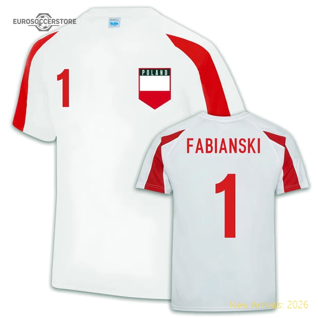 Poland Sports Jersey Training (Lukasz Fabianski 1)-Football Jersey Hub