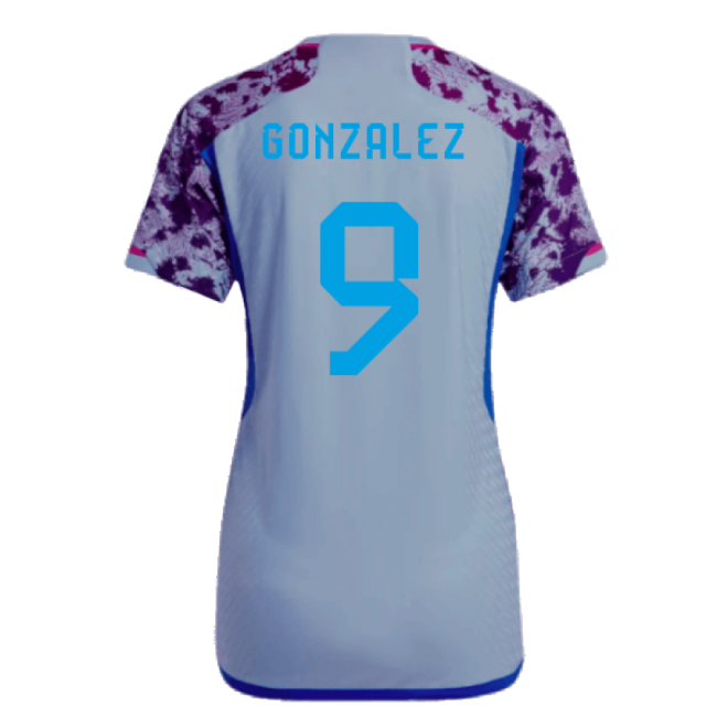 2023-2024 Spain Authentic Away Jersey - Ladies (Gonzalez 9)-Football Jersey Hub