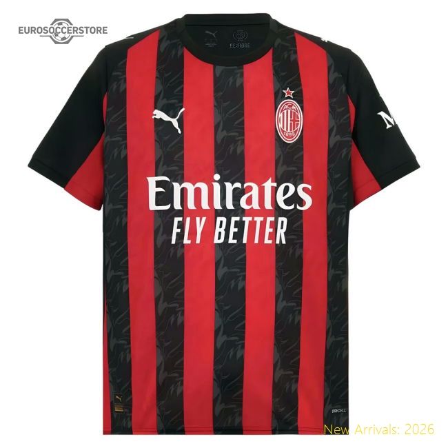 2025-2026 AC Milan Home Shirt-Football Jersey Hub