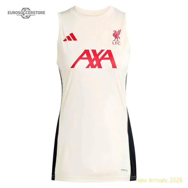 2025-2026 Liverpool Sleeveless Jersey (White) - Womens-Football Jersey Hub