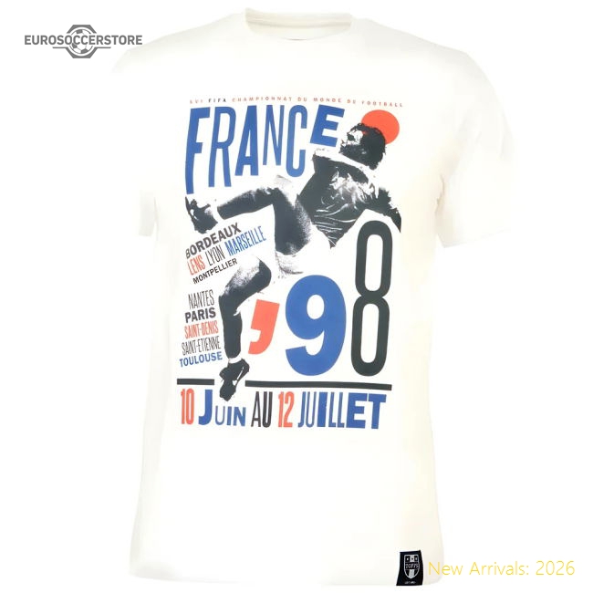 Pennarello: World Cup - France 1998 T-Shirt - White-Football Jersey Hub