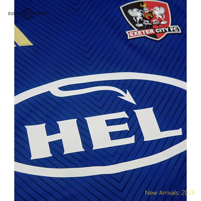 Exeter 2025-2026 Away Shirt Fan Supporter Apparel Blue Adults-Football Jersey Hub