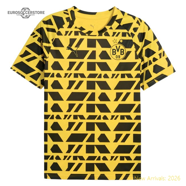 2025-2026 Borussia Dortmund Warm Up Jersey (Yellow)-Football Jersey Hub
