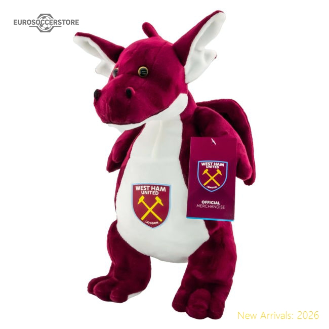 West Ham United FC Plush Dragon-Football Jersey Hub