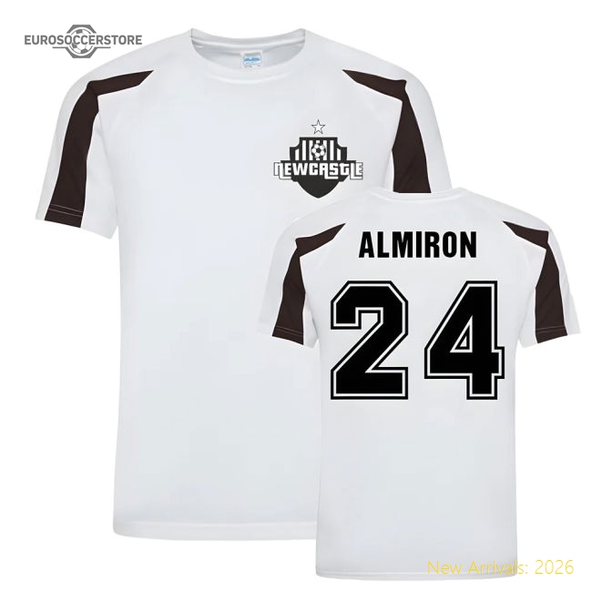 Miguel Almiron Newcastle Sports Training Jersey (White)-Football Jersey Hub
