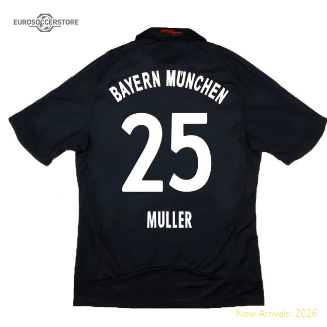 Bayern Munich 2008-10 Away Shirt ((Excellent) S) (Muller 25)-Football Jersey Hub