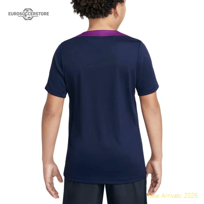 2025-2026 Barcelona Strike Training Shirt (Purple) - Kids-Football Jersey Hub