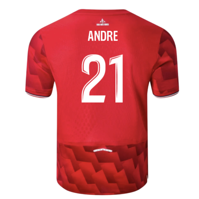 2025-2026 Lille Home Shirt (Andre 21)-Football Jersey Hub