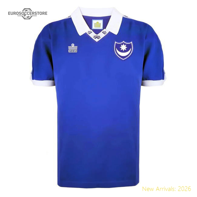 Portsmouth 1978 Admiral Retro Home Shirt-Football Jersey Hub