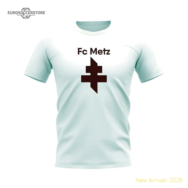 Metz Badge T-Shirt (White)-Football Jersey Hub