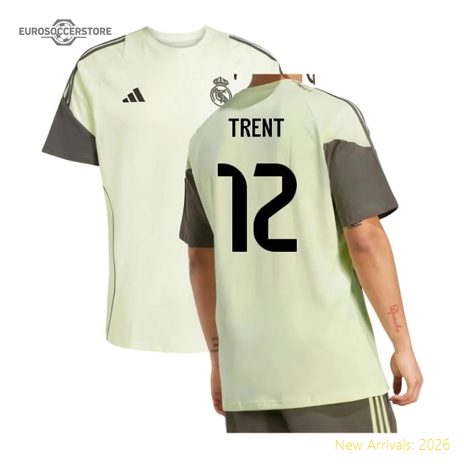 2025-2026 Real Madrid Training Tee (Almost Lime) (Trent 12)-Football Jersey Hub