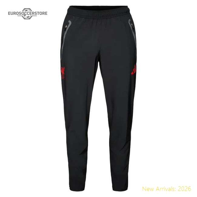 2025-2026 Liverpool Competition Vis Tech Travel Pants (Black)-Football Jersey Hub