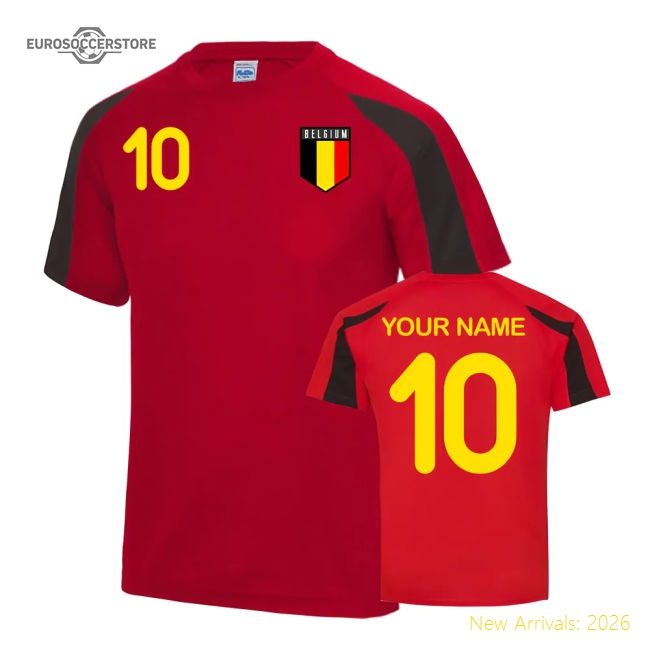 Belgium Sports Training Jersey (Your Name)-Football Jersey Hub