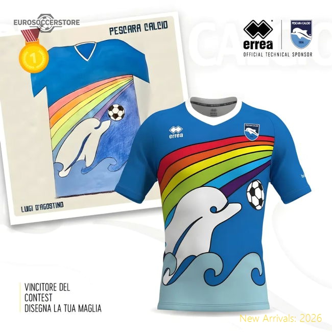 2020 Pescara Special Edition Rainbow Shirt-Football Jersey Hub