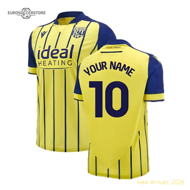 2024-2025 West Brom WBA Albion Away Shirt (Your Name)-Football Jersey Hub