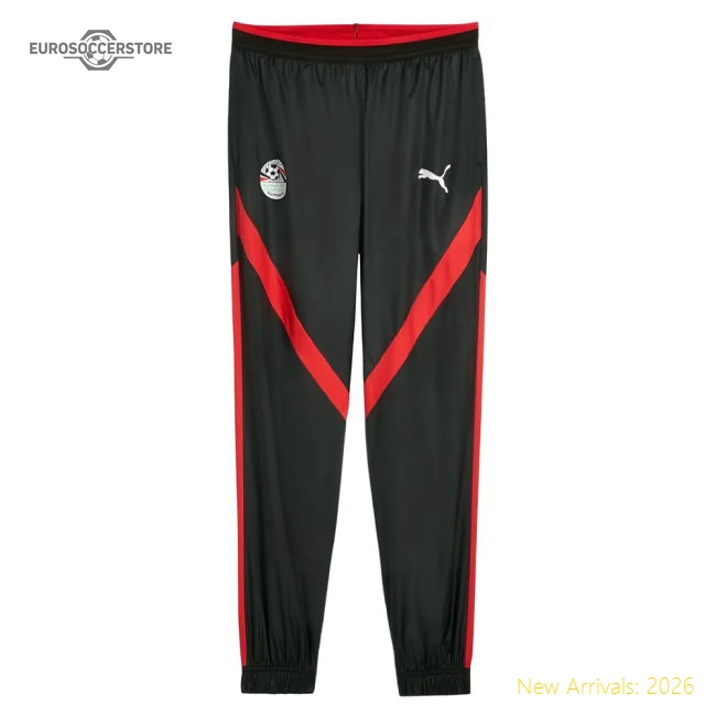 2025-2026 Egypt Prematch Woven Pants (Black)-Football Jersey Hub