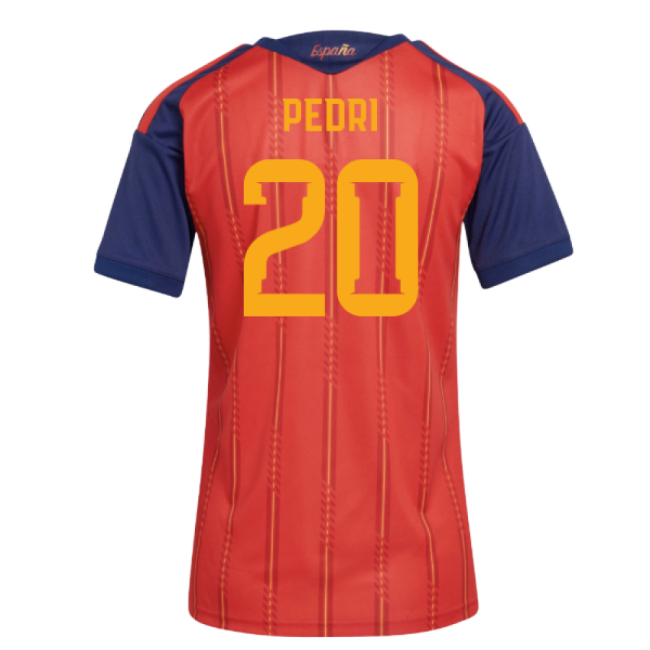 2026-2027 Spain Home Shirt (Womens) (Pedri 20)-Football Jersey Hub